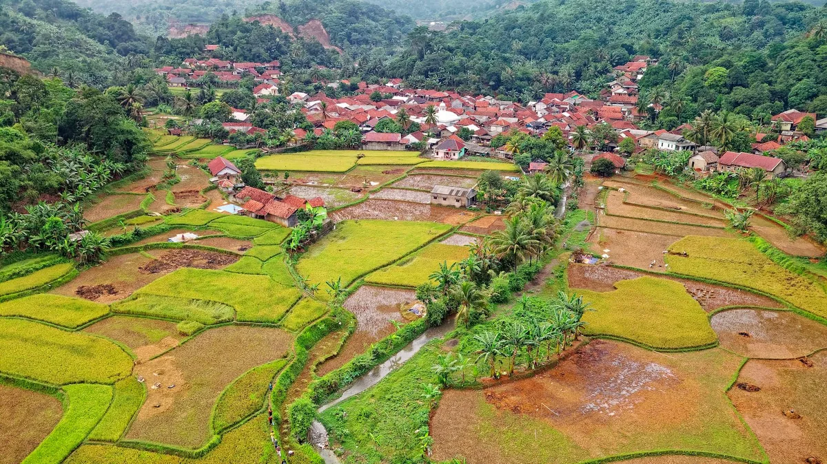 Bena traditional Ngada megalithic village near Bajawa, Flores